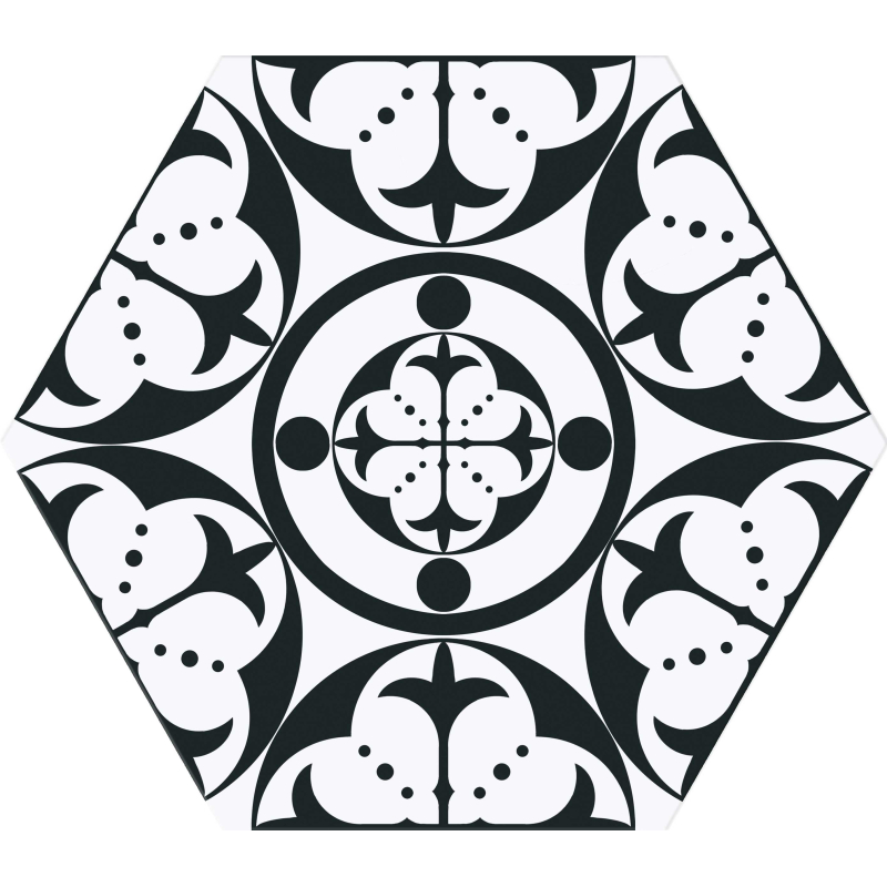 CARNABY BLACK HEXAGON SATYNA 28,5X33 GAT.1 (P.72563)