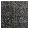 TIN TILE BLACK METALIZOWANA 44X44 GAT.1 (P.72755)