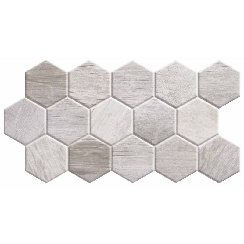 SEQUOIA HEXAGON WHITE MAT 26,5X51 GAT.1 (P.72657)