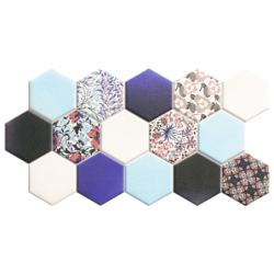 HEX NOUVEAU BLUE MAT...