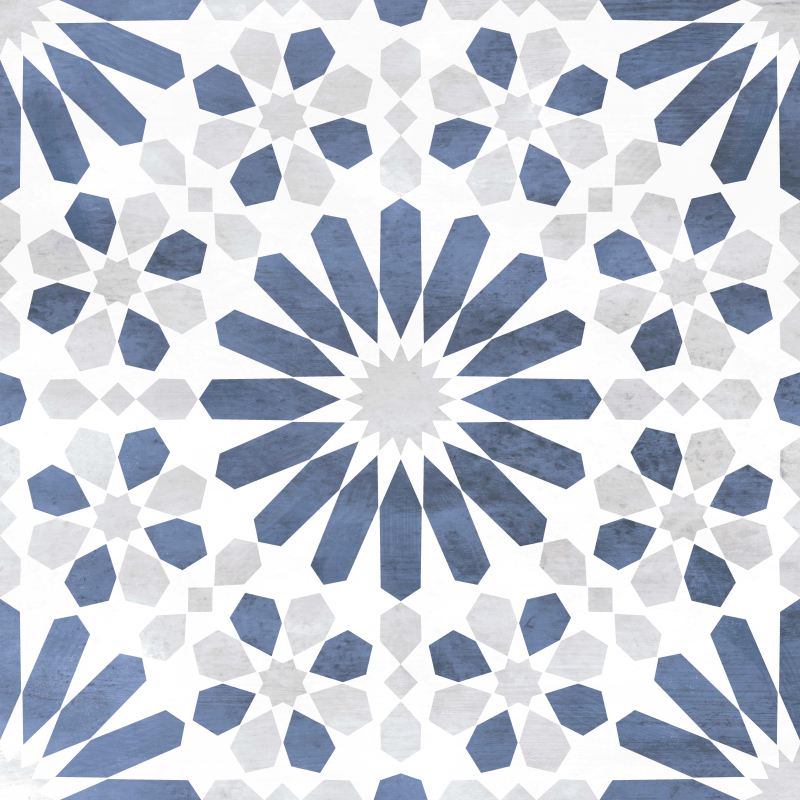 MARRAKECH BLUE MAT 44X44 GAT.1 (P.72997)