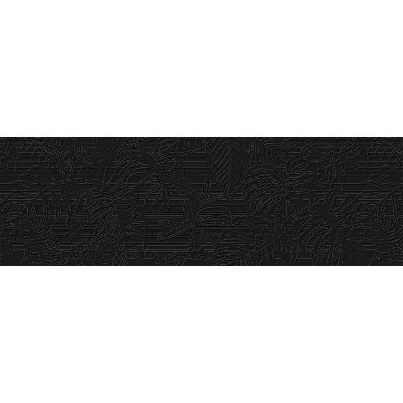 DECORADO MUSE NEGRO MAT 31,5X100 REKT. GAT.1 (P.74399)
