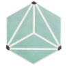 OSAKA AQUA HEXAGON MAT 28,5X33 GAT.1 (P.73119)