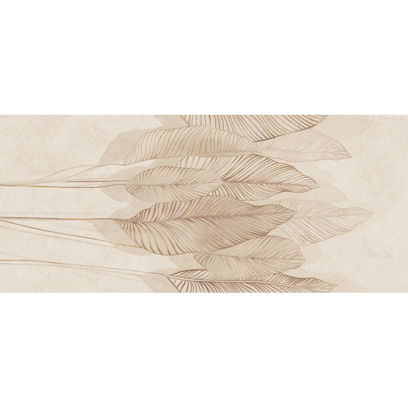 Obraz gresowy Mild Clay leaves 274,8x119,8 GAT.1 (P.74585)