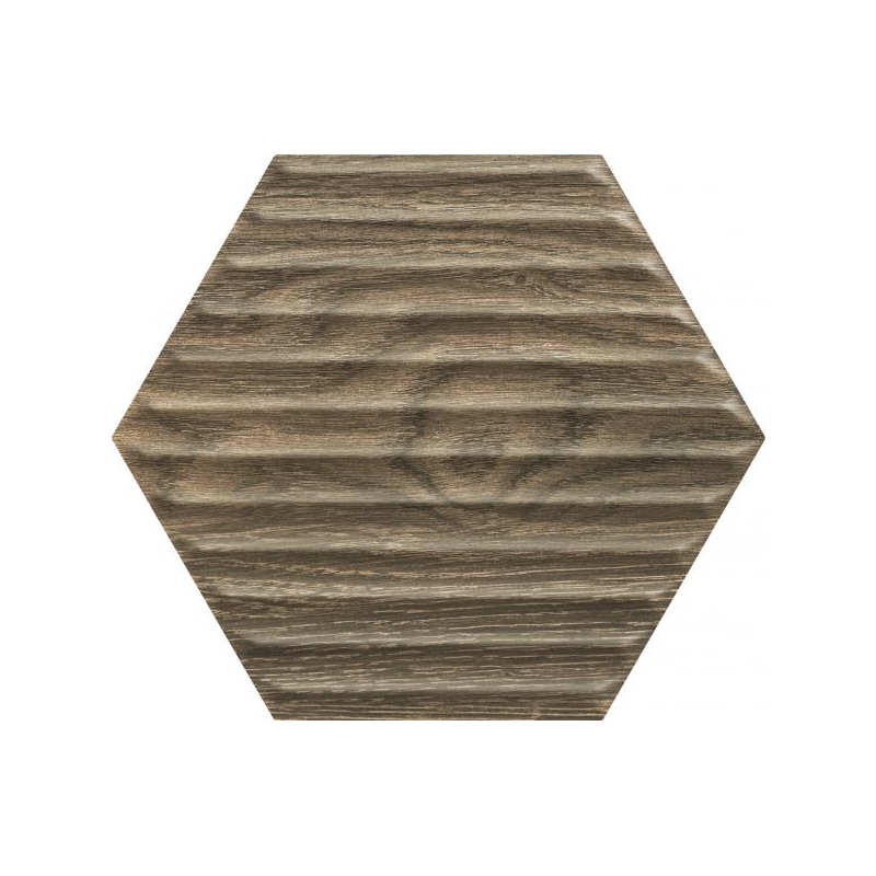 SERENE BROWN HEKSAGON STRUKTURA SCIANA 19,8X17,1 GAT.1 (P.46983)