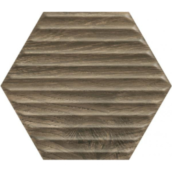 SERENE BROWN HEKSAGON STRUKTURA SCIANA 19,8X17,1 GAT.1 (P.46983)