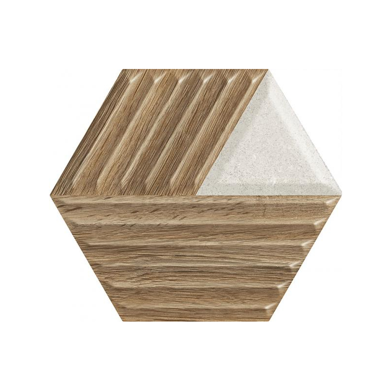 WOODSKIN MIX HEKSAGON STRUKTURA C SCIANA 19,8X17,1 GAT.1 (P.46997)
