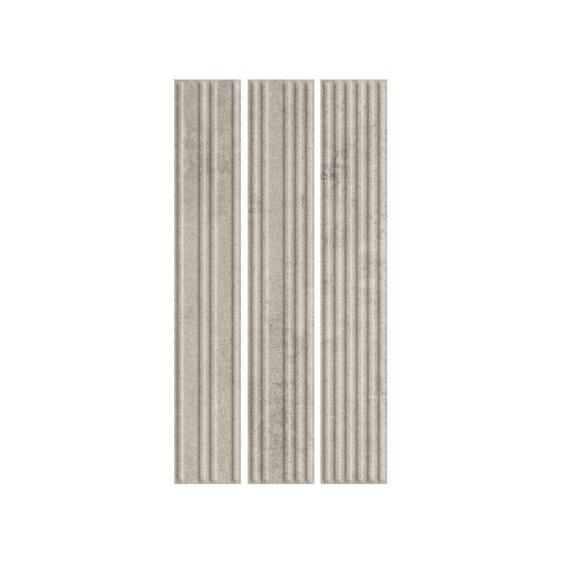 CARRIZO GREY ELEWACJA STRUKTURA STRIPES MIX MAT 39,7x6,5 GAT.1 (P.77081)