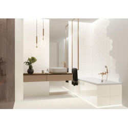 UNIWERSALNY HEKSAGON WHITE STRUKTURA POLYSK 19,8X17,1 GAT.1 (P.46987)