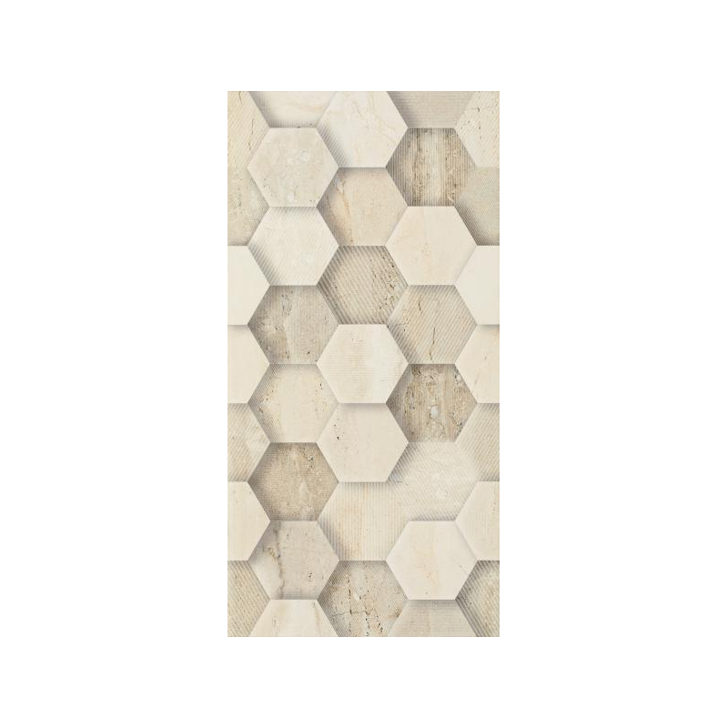 SUNLIGHT STONE BEIGE SCIANA DEKOR GEOMETRYK 30X60 GAT.1 (P.46637)