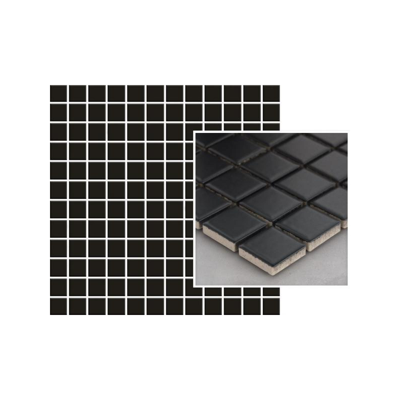 ALBIR NERO MOZAIKA PRASOWANA K.2,3X2,3 29,8X29,8 G1 (P.30387)