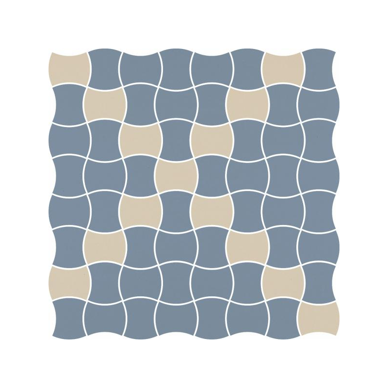 MODERNIZM BLUE MOZAIKA PRASOWANA K.3,6X4,4 MIX 30,86X30,86 GAT.1 (P.50473)