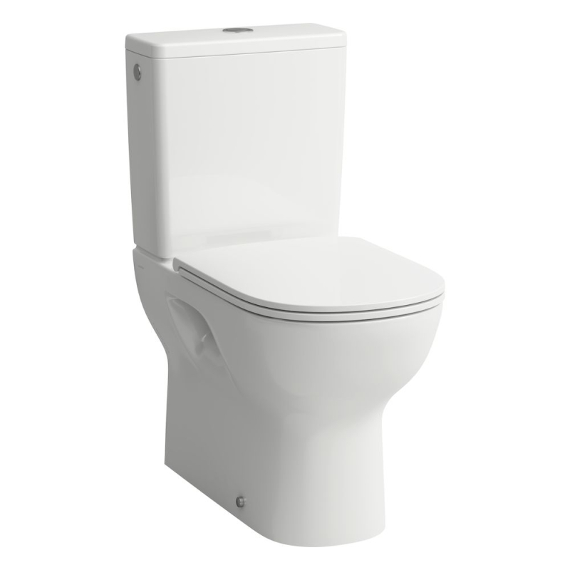 LUA Miska do kompaktu wc 650 x 360 mm RIMLESS, odpływ podwójny (poziomy lub pionowy max 260mm) LAUFEN H8240810000001