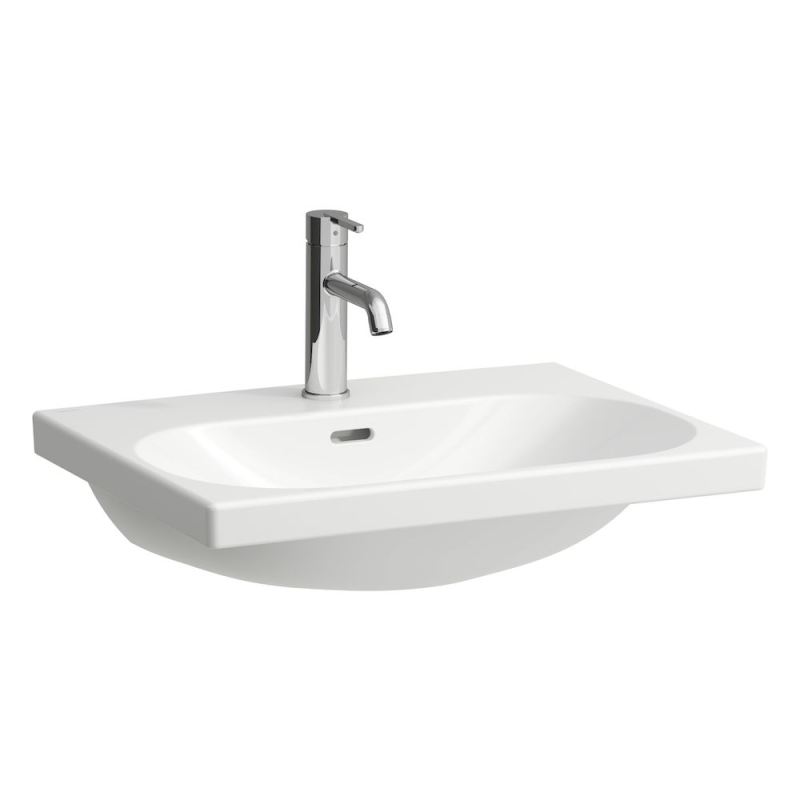 LUA Umywalka ścienna 600 x 460 mm, bez otworu na baterie, z otworem przelewowym LAUFEN H8100830001091