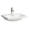 LUA Umywalka ścienna 600 x 460 mm, bez otworu na baterie, z otworem przelewowym LAUFEN H8100830001091