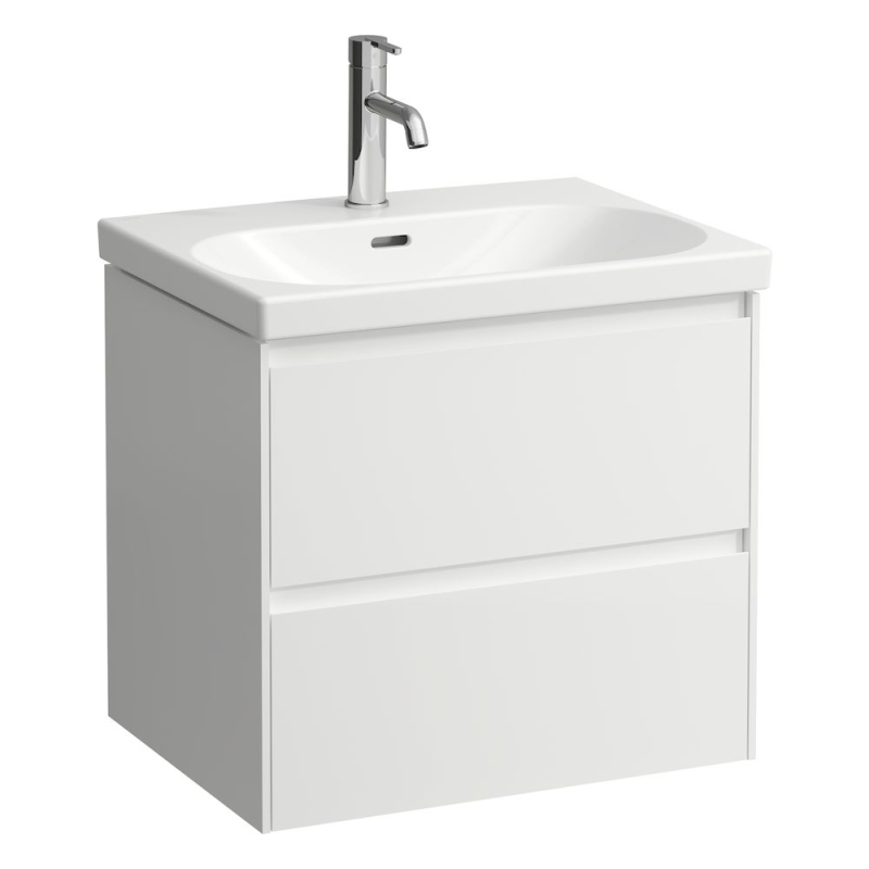 LUA Umywalka ścienna 600 x 460 mm LCC, z otworem na baterie, z otworem przelewowym LAUFEN H8100834001041