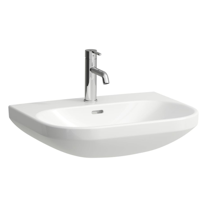 LUA Umywalka ścienna 600 x 460 mm LCC, bez otworu na baterie, z otworem przelewowym LAUFEN H8110834001091
