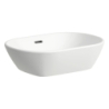 LUA Umywalka nablatowa, owalna 500 x 335 mm, bez otworu na baterie, z otworem przelewowym LAUFEN H8120830001091