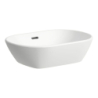 LUA Umywalka nablatowa, owalna 500 x 335 mm LCC, bez otworu na baterie, bez otworu przelewowego LAUFEN H8120834001121