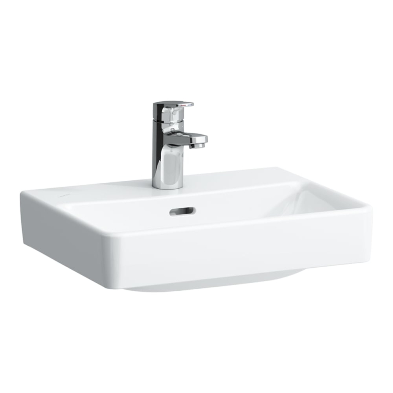 LCC Active PRO S Umywalka ścienna 450 x 340 mm, otw. na bat., z otw. przelew., szlifowany spód umywalki LAUFEN H816961A001041