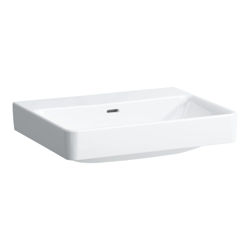 LCC Active PRO S Umywalka ścienna 600 x 465 mm, z otworem na baterie na środku, z otworem przelewowym LAUFEN H810963A001041