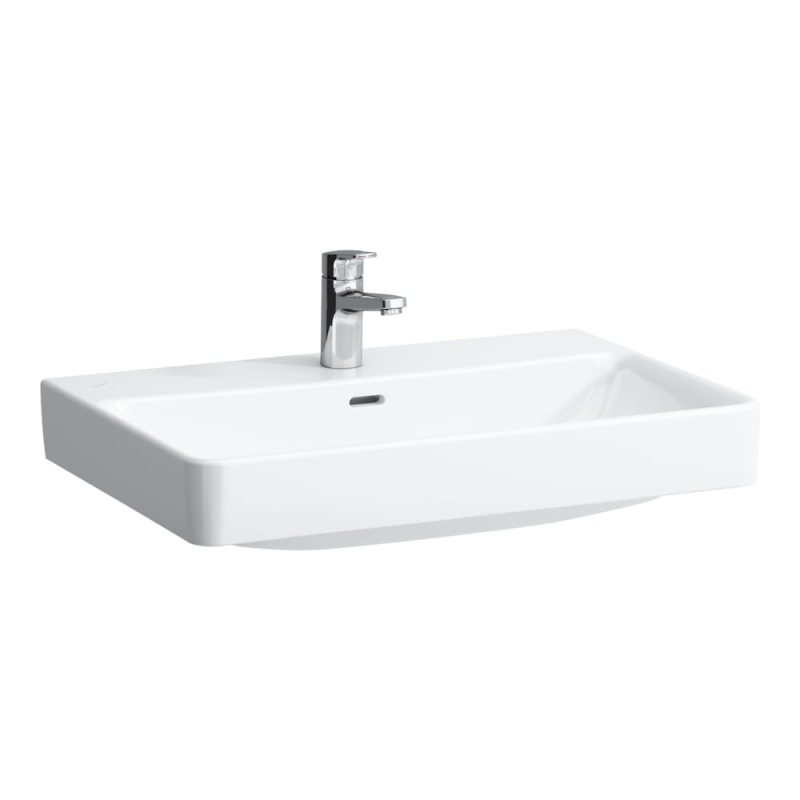 LCC Active PRO S Umywalka ścienna 700 x 465 mm, z otworem na baterie na środku, z otworem przelewowym LAUFEN H810967A001041