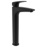Bateria umywalkowa wysoka, wylewka 130mm, bez korka czarny mat LAUFEN HF500714428000
