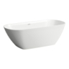 Wanna wolnostojąca biały połysk LUA 1700x750mm, Marbond, przelew, zestaw odpływ., klik-klack chrom LAUFEN H2200820000001