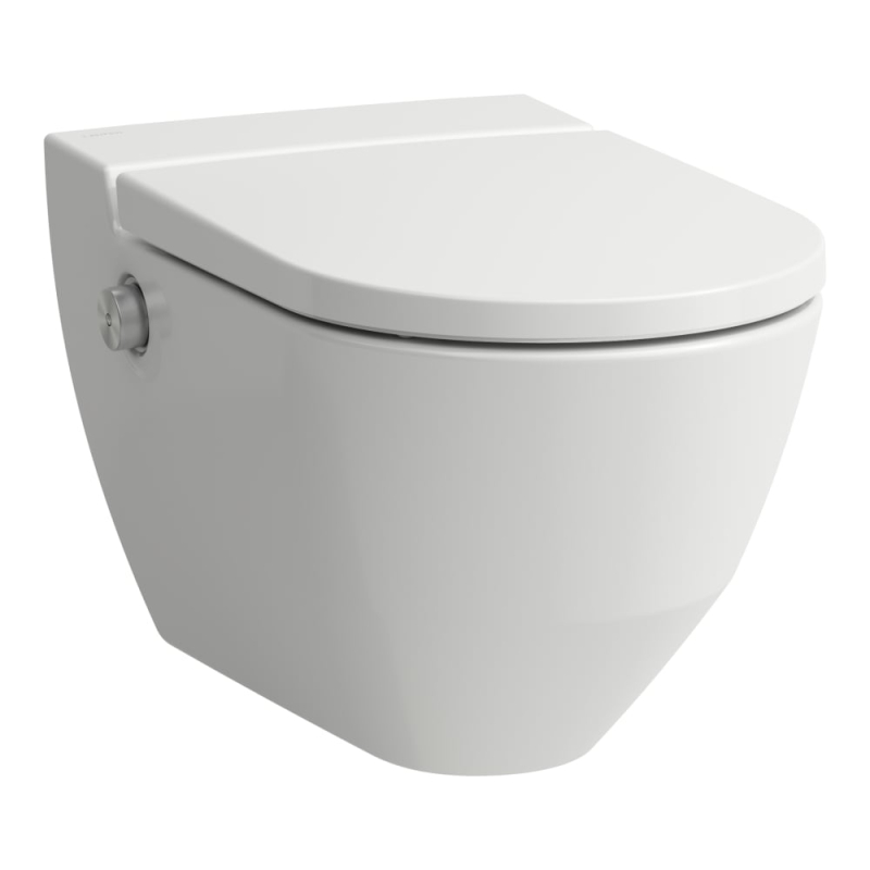757 BIAŁY MATOWY Navia toaleta myjąca podwieszana RIMLESS 370 x 580 mm LAUFEN H8206017570001