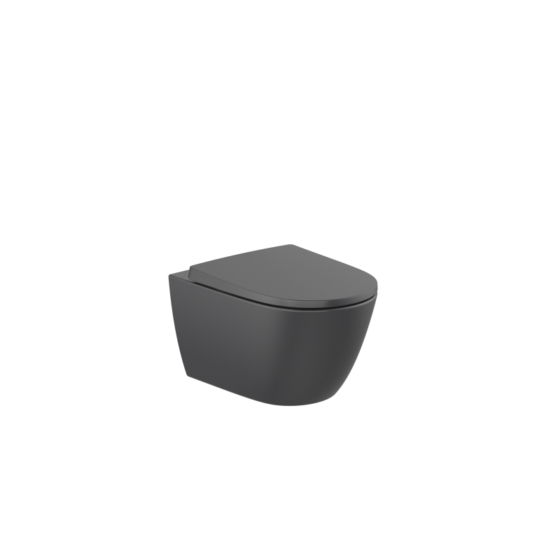 ONA Miska WC podwieszana Rimless Vortex 53 cm CZARNY MAT ROCA A34668C080