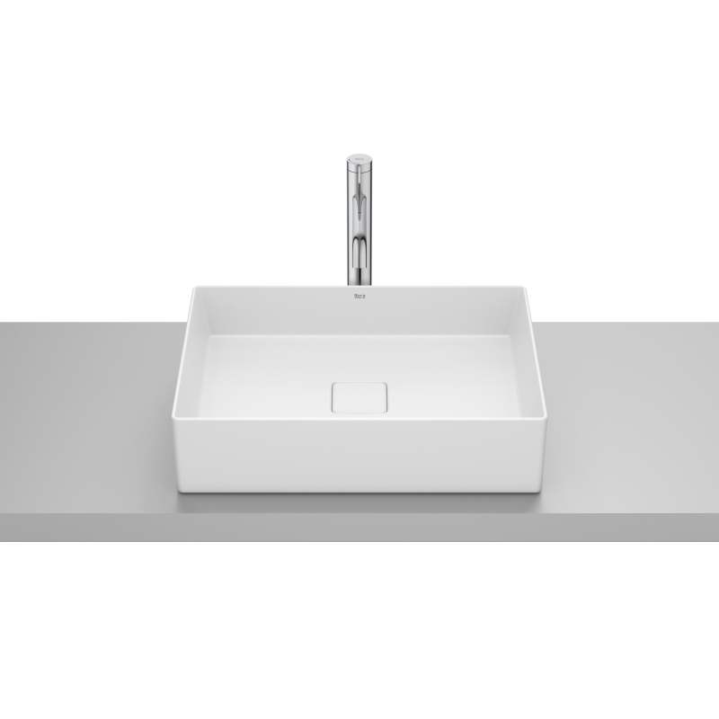 TERRA Umywalka nablatowa prostokątna 51x36 cm Fineceramic BIAŁY MAT ROCA A32787Z620