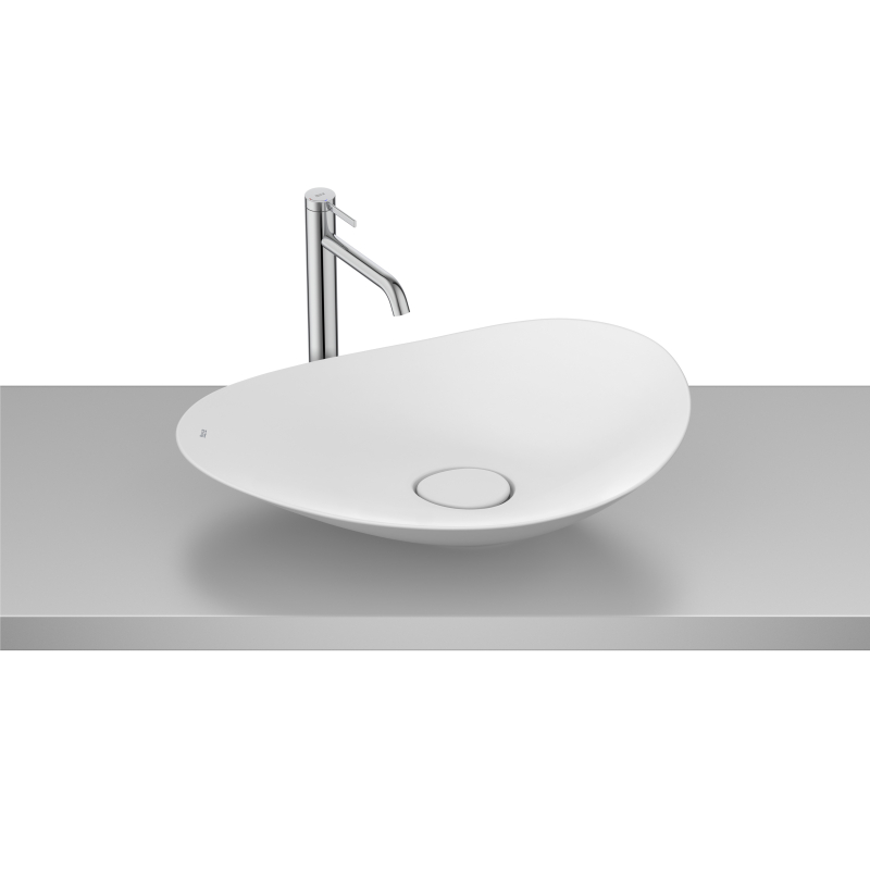 OHTAKE Umywalka nablatowa 62,5x38,5 cm Fineceramic BIAŁY MAT ROCA A327A1P620