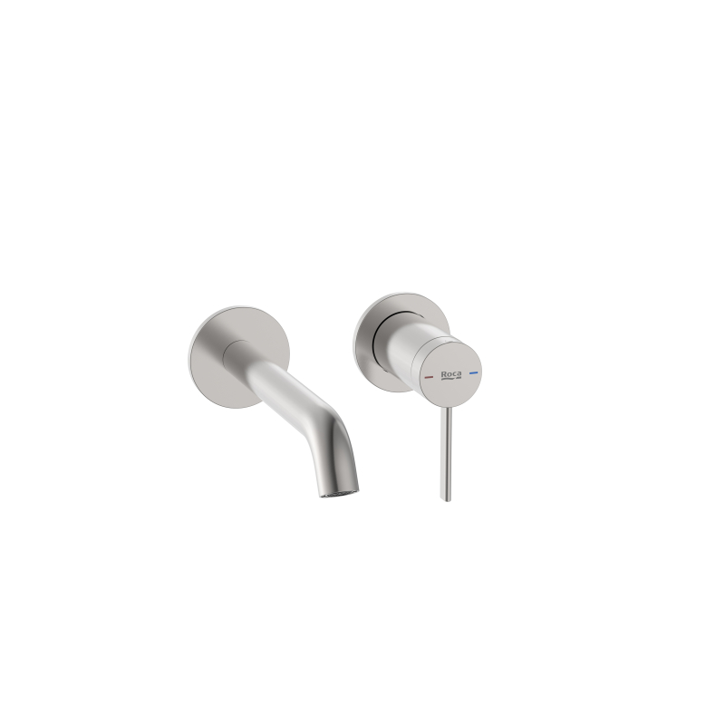ONA Bateria umywalkowa dwuotworowa podtynkowa PVD Inox ROCA A5A359ESM0