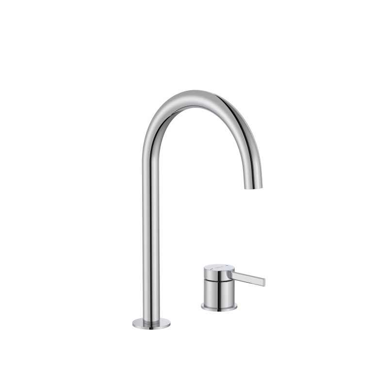 ONA Bateria umywalkowa dwuotworowa nablatowa, z korkiem click-clack ROCA A5A389EC00