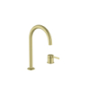 ONA Bateria umywalkowa dwuotworowa nablatowa, z korkiem click-clack PVD Brushed Gold ROCA A5A389EVA0