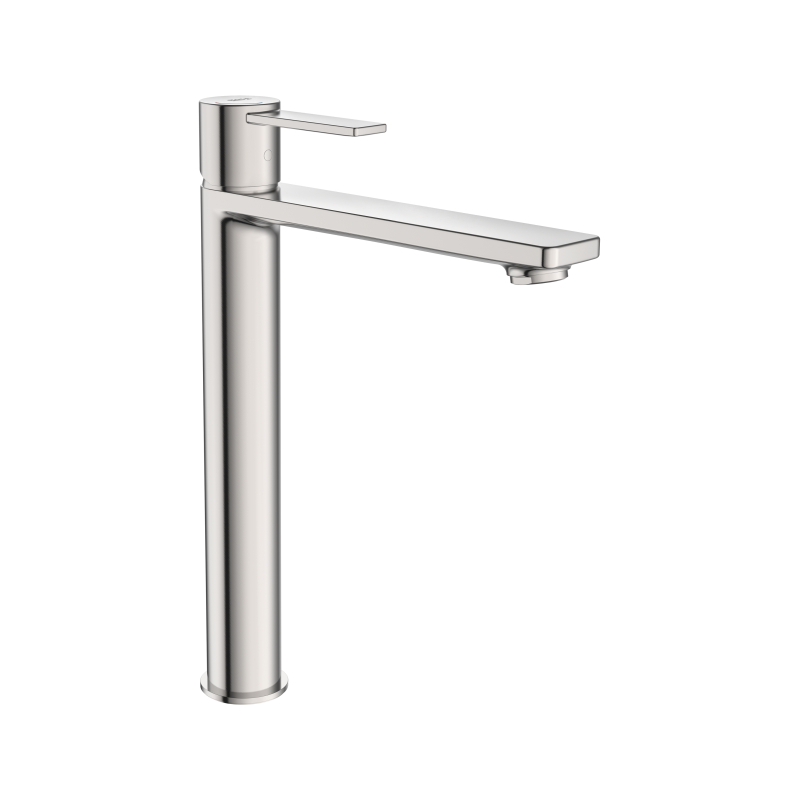 TARGA Bateria umywalkowa wysoka sztorcowa bez korka PVD Inox ROCA A5A345FSM0