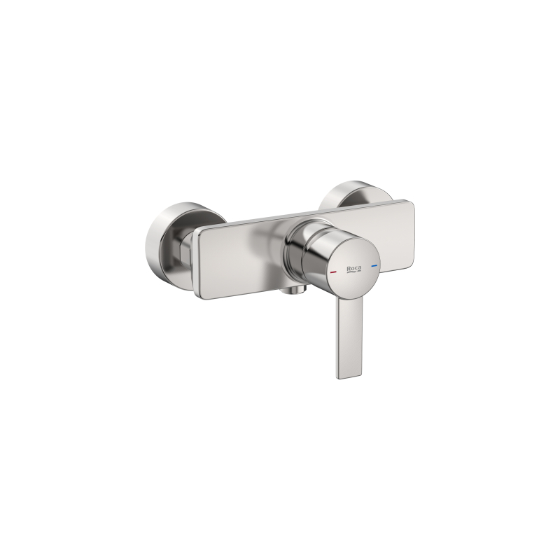 TARGA Bateria prysznicowa ścienna bez zestawu PVD Inox ROCA A5A215FSM0