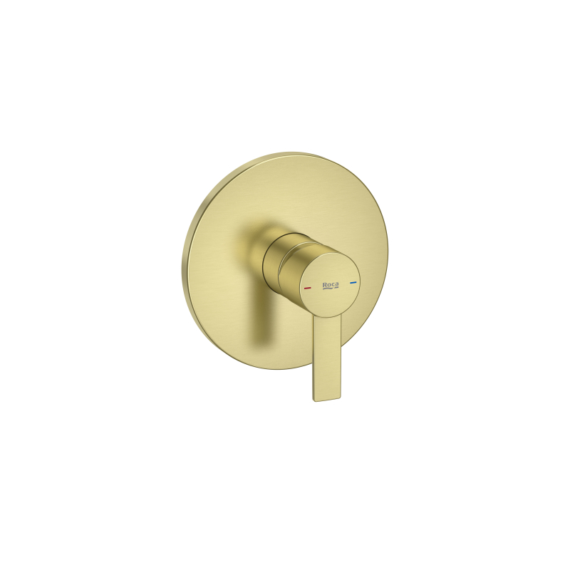 TARGA Bateria prysznicowa podtynkowa do Rocabox PVD Brushed Gold ROCA A5A2B5FVA0