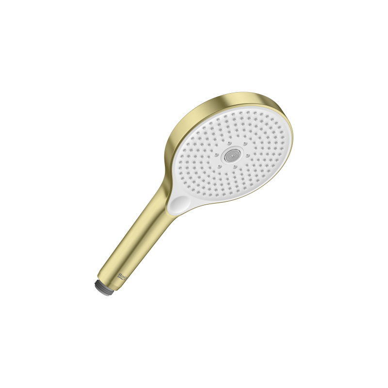 PLENUM Słuchawka prysznicowa 130/3F (8 l/min) PVD Brushed Gold ROCA A5B8114VA0