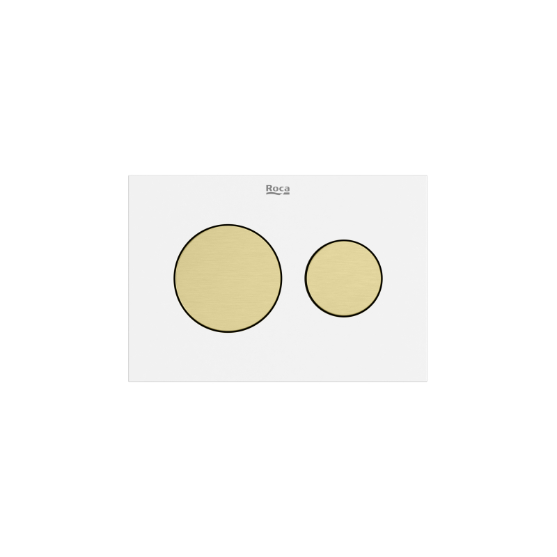 PS3  - klawisze spłukujące PVD Brushed Gold ROCA A8904233VA
