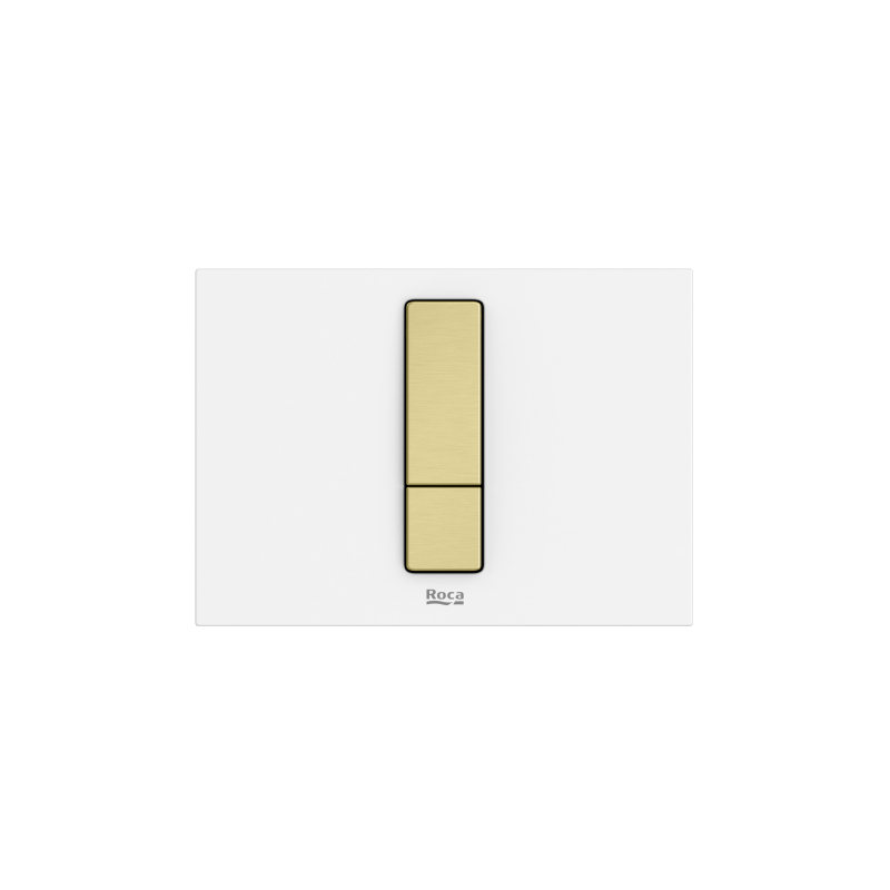 PS4 - klawisze spłukujące PVD Brushed Gold ROCA A8904213VA