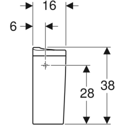 IDOL spłuczka 3/6l,z armat., zas. boczne KOŁO M14020000