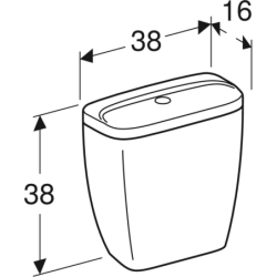 IDOL spłuczka 3/6l,z armat., zas. boczne KOŁO M14020000
