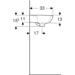 REKORD umywalka 40 cm z/o biała KOŁO K92140000