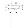 REKORD umywalka 40 cm b/o biała KOŁO K92040000
