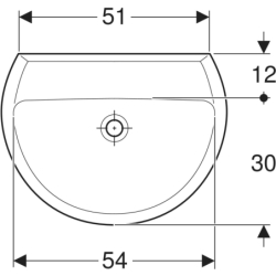 REKORD umywalka 60 cm b/o biała KOŁO K91060000
