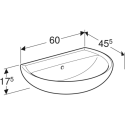 REKORD umywalka 60 cm b/o biała KOŁO K91060000