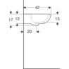 REKORD umywalka 55 cm b/o biała KOŁO K91055000