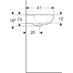 REKORD umywalka 50 cm b/o biała KOŁO K91050000