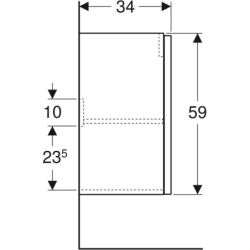 REKORD szafka podum.50cm, biała KOŁO 89543000